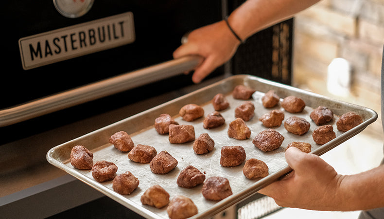 Glazed Baked Donuts with Powdered Sugar Recipe - Masterbuilt