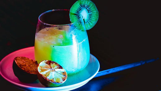 Grilled Lime Kiwi Caipirinha
