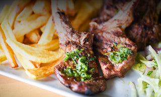 Grilled Lamb Chops with Pesto