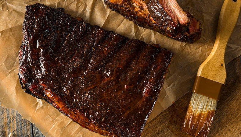 Smoked Baby Back Ribs with Espresso BBQ Sauce
