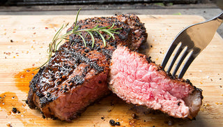 Spice-crusted New York Strip