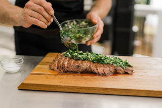 Grilled Flank Steak with Chimichurri Sauce
