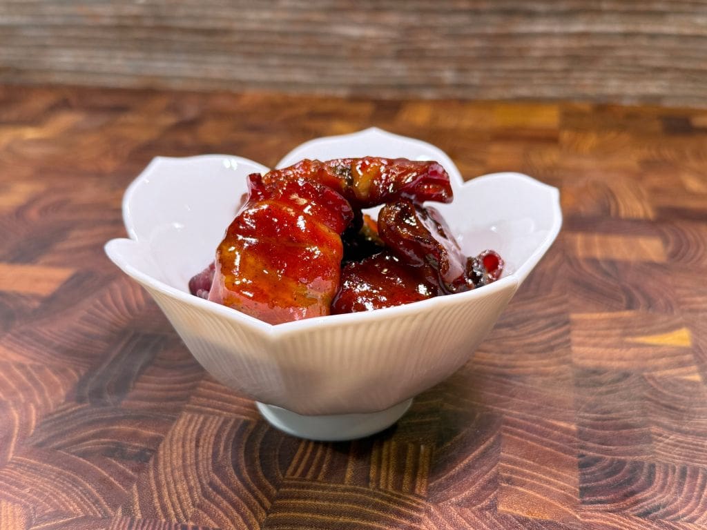 Bacon Wrapped Pickles Burnt Ends