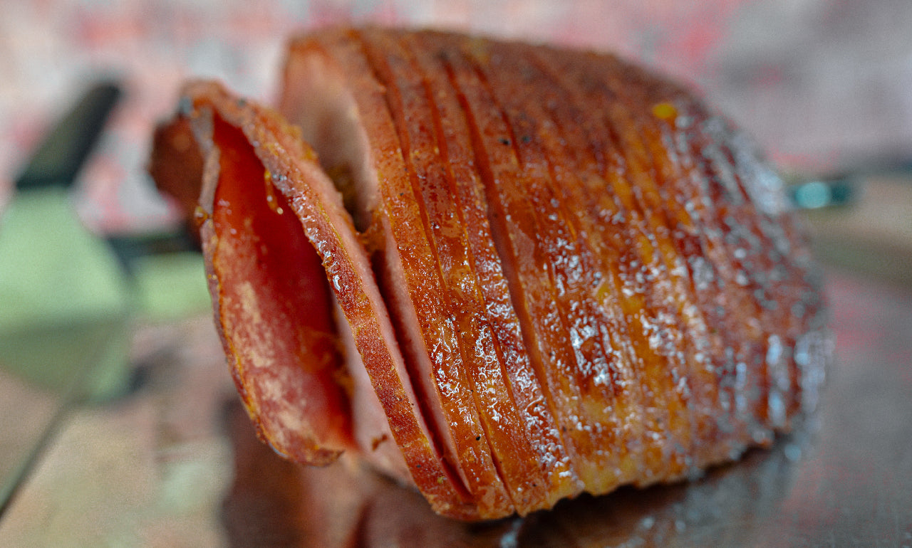 Peach Bourbon Ham - Masterbuilt