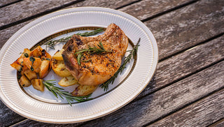 Rosemary, Fennel & Chili Flake Rubbed Bone-In Pork Chop