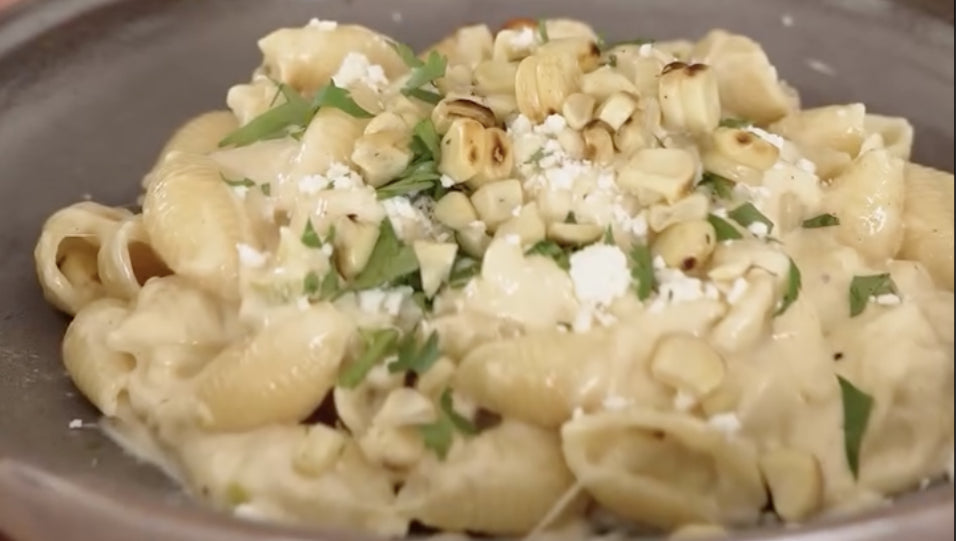 Grilled Elote Mac and Cheese