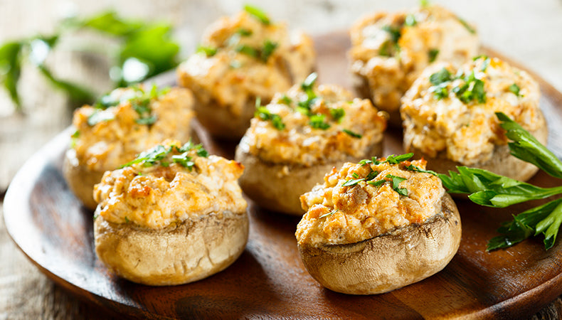 Smoked Stuffed Mushrooms