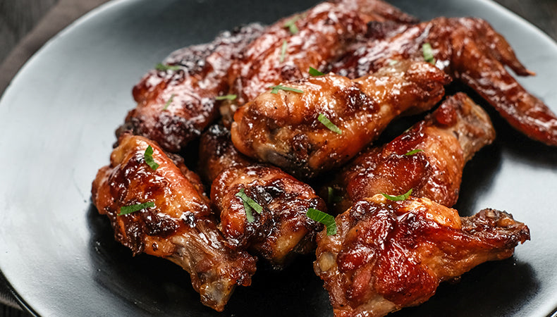Smoked Sweet n’ Spicy Wings with Honey BBQ Sauce