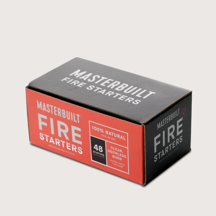 48 count box of Masterbuilt fire starters 