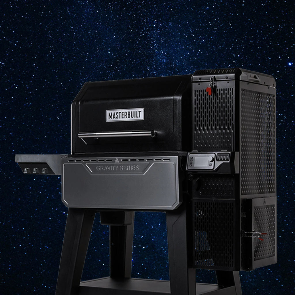 Gravity Series XT Grill set against a dark, starry background
