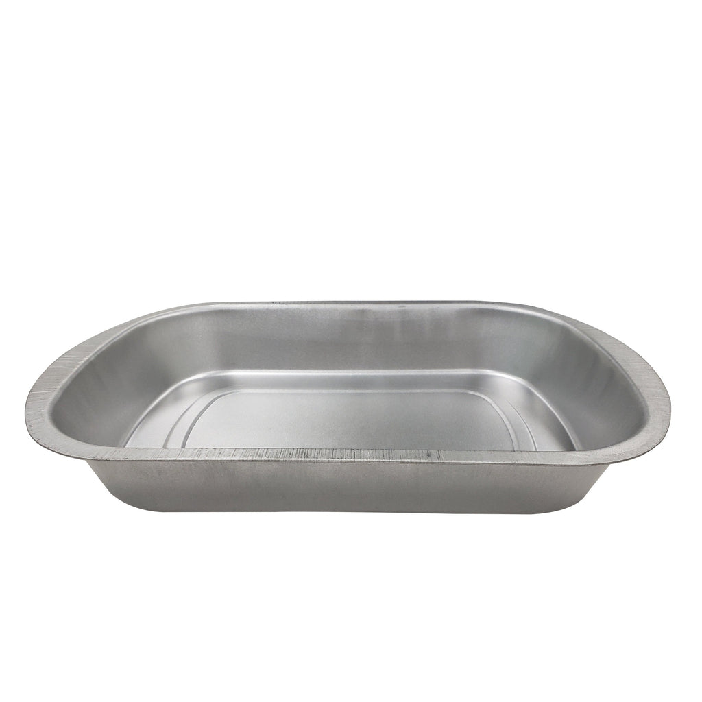 Oval water bowl, from side