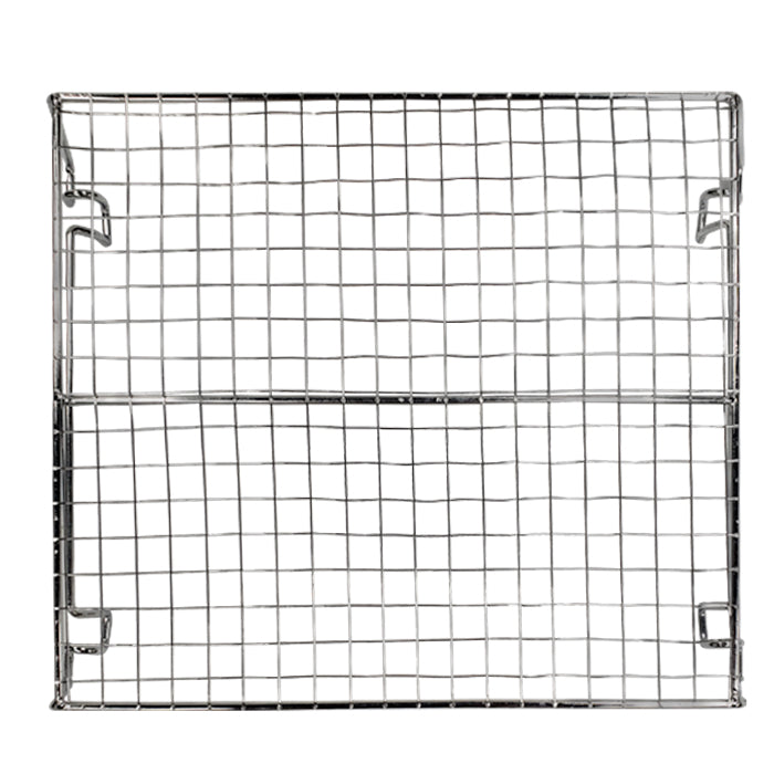 Rack with narrow grid for holding small items like jerky. Sized for 30" digital electric smoker.