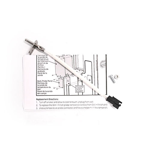 Temperature probe, replacement instructions, screw and nut