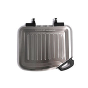 Lid with handle and hinges