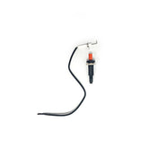Ignitor assembly of button, wire and ignitor
