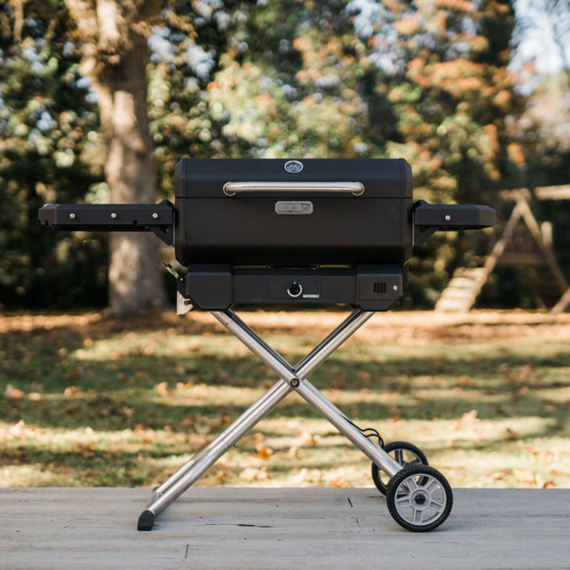 バーベキュー・調理用品 MASTERBUILT Portable Charcoal Kettle Portable Charcoal Grill and Smoker with Cart - Masterbuilt